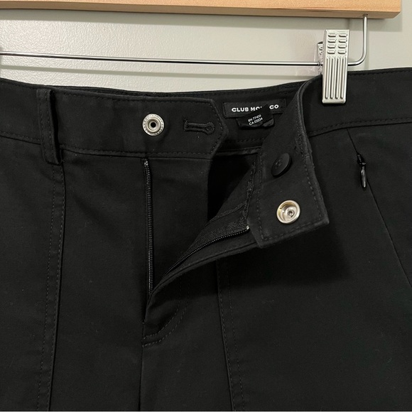 Club Monaco Slim Fit Stretch Black Mid Rise Ankle Pant - Picture 4 of 12